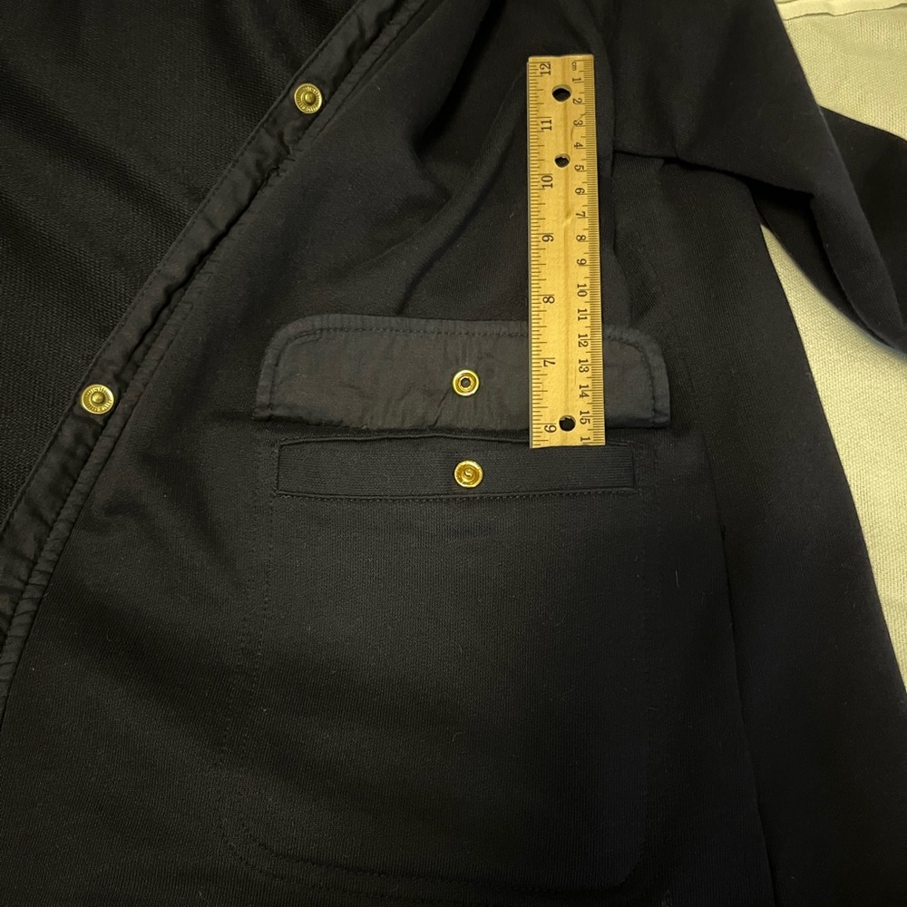 Lauren Ralph Lauren Women’s SZ Large Blue Cotton Jacket Zipper/ Snap W/ Pockets - Picture 10 of 13